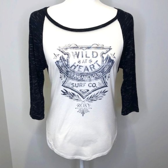 Roxy Raglan T Shirt - Picture 1 of 7